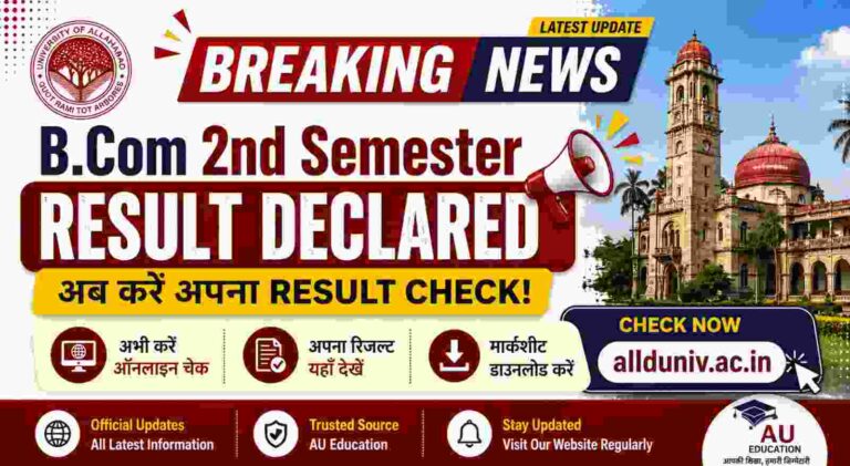 Breaking news: B.Com 2nd Semester Result Declared