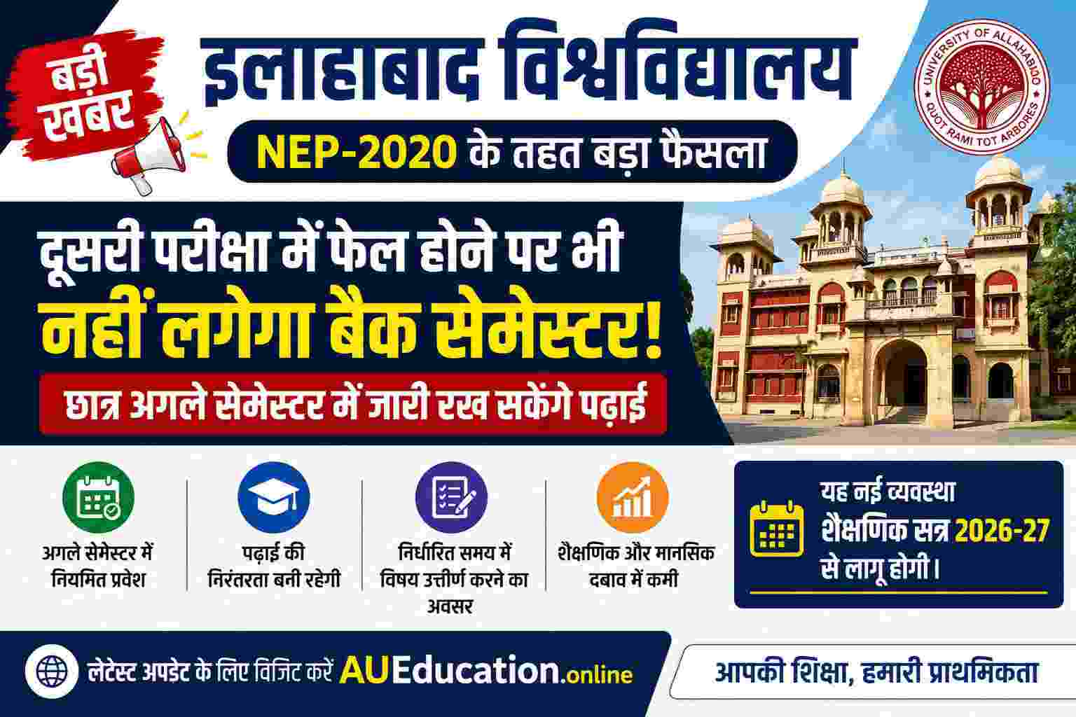 NEP 2020 Semester Back